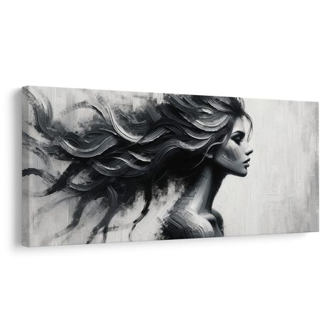 OBRAZ DYNAMICKÉ VLASY V POHYBU - OBRAZY ŽENY - OBRAZY