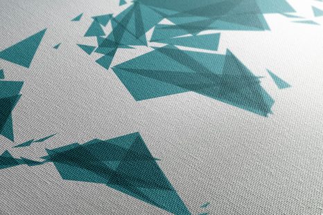 OBRAZ GEOMETRICKÁ MAPA SVĚTA - OBRAZY MAPY - OBRAZY