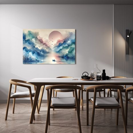 OBRAZ RANNÍ ODPLUTÍ - OBRAZY JEZERA - OBRAZY