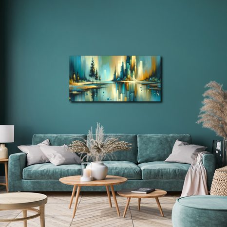 WANDBILD MODERNES PANORAMA MIT SEE - BILDER SEEN - BILDER