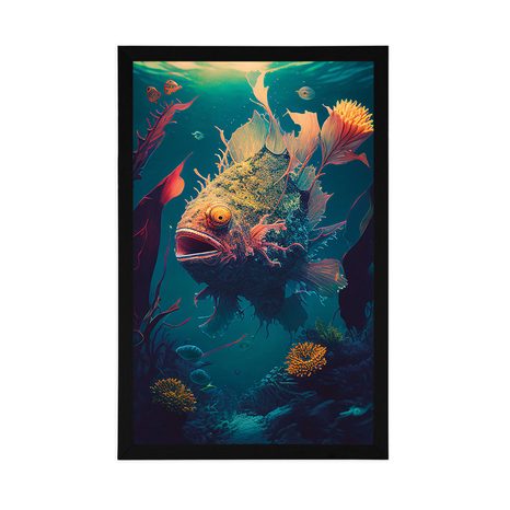 PLAKÁT SURREALISTICKÝ MOŘSKÝ ĎAS - PODMOŘSKÝ SVĚT - PLAKÁTY