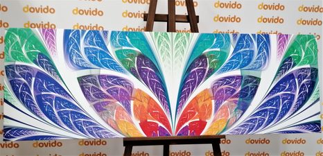 КАРТИНА НА ПЛАТНО – АБСТРАКЦИЯ НА ЦВЕТНО СТЪКЛО - АБСТРАКТНИ КАРТИНИ - КАРТИНИ