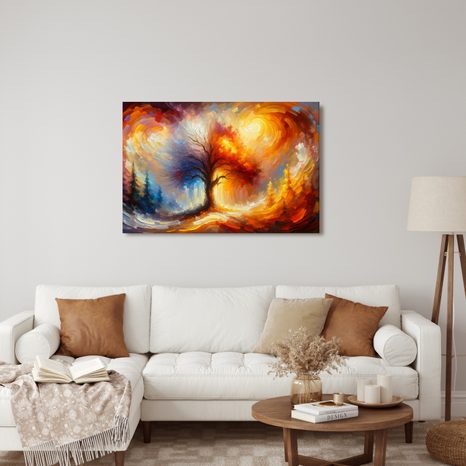 OBRAZ PODZIMNÍ STROM ŽIVOTA V ZÁŘI - OBRAZY STROMY ŽIVOTA - OBRAZY