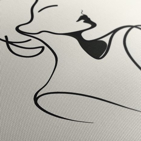 OBRAZ ŽENA V MINIMALISTICKÝCH LINIÍCH - OBRAZY ŽENY - OBRAZY