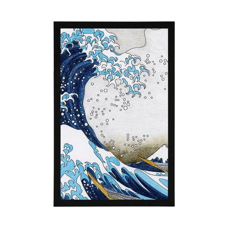 PLAKÁT REPRODUKCE VELKÁ VLNA Z KANAGAWA - KACUŠIKA HOKUSAI - PŘÍRODA - PLAKÁTY