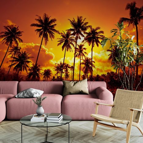 TAPETA KOKOSOVÉ PALMY NA PLÁŽI (2) - WALLPAPERS - 🔥 TOTAL SALE 🔥