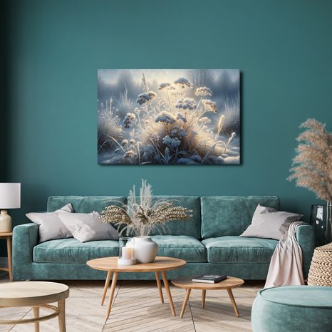 OBRAZ NÁMRAZA NA KVĚTINÁCH - OBRAZY KVĚTŮ - OBRAZY