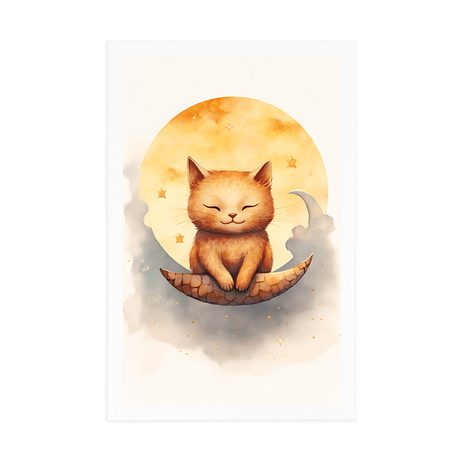 PLAKAT ROZMARZONY KOT - WYMARZONE ZWIERZĘTA - PLAKATY