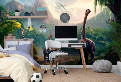 TAPETA NEODHALENÁ ZEMĚ DINOSAURŮ - FANTASY TAPETY - TAPETY