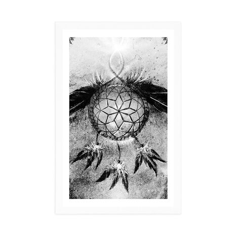 POSTER – ACCHIAPPASOGNI INDIANO IN BIANCO E NERO - NERO E BIANCO - POSTER