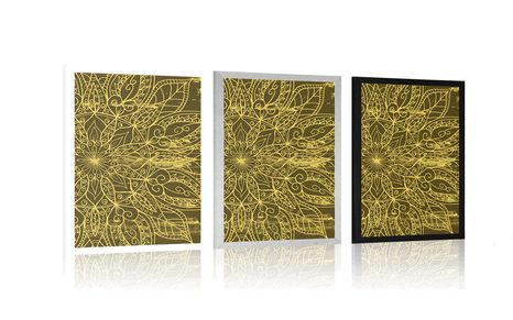 POSTER MANDALA TEXTURE - FENG SHUI - POSTERS