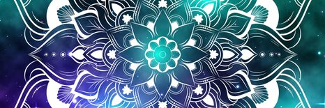 KÉP MODERN MANDALA KELETI MINTÁVAL - FENG SHUI KÉPEK - KÉPEK