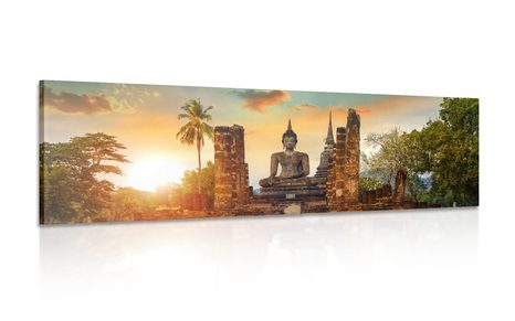 CANVAS PRINT BUDDHA STATUE IN THE SUKHOTHAI PARK - PICTURES FENG SHUI - PICTURES