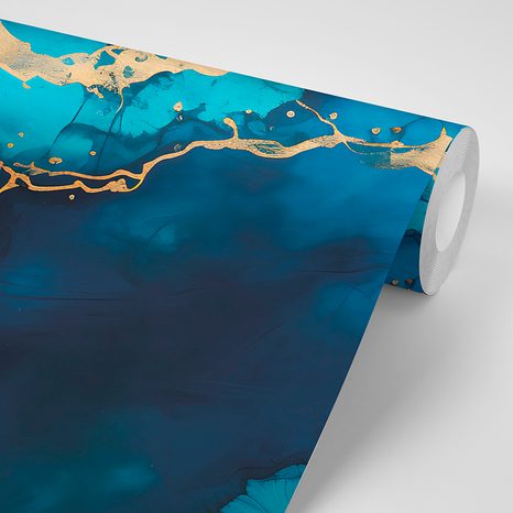 TAPETE IMITATION BLAUER MARMOR - TAPETEN - 🔥 TOTALAUSVERKAUF