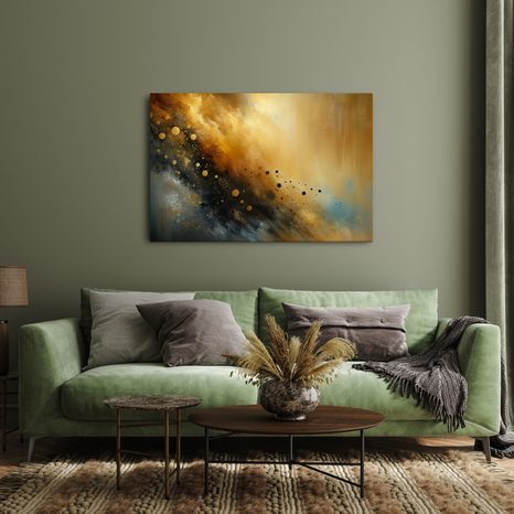 OBRAZ NEKONEČNÉ HVĚZDNÉ ZLATO - OBRAZY ABSTRAKTNÍ TVARY - OBRAZY