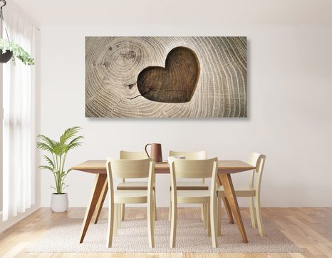 FOTO OP CANVAS SYMBOOL VAN LIEFDE - SCHILDERIJEN - MEGA UITVERKOOP TOT 70% 🔥