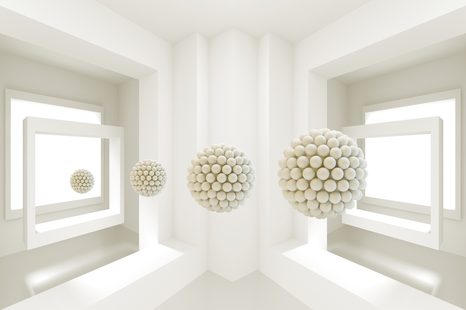 TAPETA KULIČKY V PROSTORU - ABSTRAKTNÍ TAPETY - TAPETY