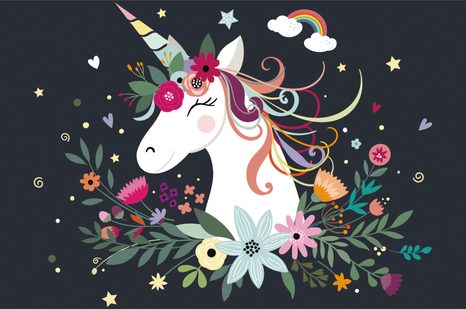TAPETA ROZTOMILÝ JEDNOROŽEC - DĚTSKÉ TAPETY - TAPETY