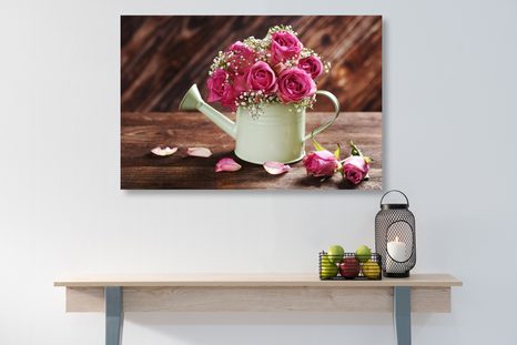 SLIKA ROŽE V KANGLICI - SLIKE TIHOŽITJE - SLIKE