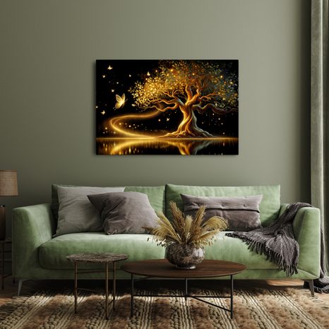OBRAZ STROM ŽIVOTA ZLATÁ MAGIE - OBRAZY STROMY ŽIVOTA - OBRAZY