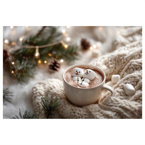 OBRAZ VÁNOČNÍ POHODA S KAKAEM - VÁNOČNÍ A ZIMNÍ OBRAZY - OBRAZY