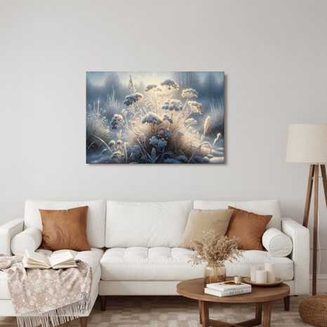 OBRAZ NÁMRAZA NA KVĚTINÁCH - OBRAZY KVĚTŮ - OBRAZY