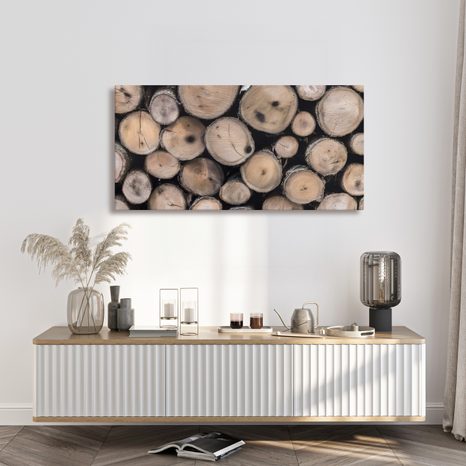 QUADRO SU TELA – STRUTTURA DEI TRONCHI DI LEGNO - QUADRI ALBERI E FOGLIE - STAMPE E QUADRI