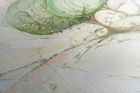 OBRAZ STROMY NA PASTELOVÉM POLI - OBRAZY STROMY A LISTY - OBRAZY