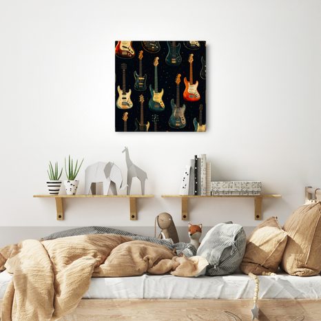 WANDBILD MUSIK IN DEN FARBEN DER NACHT - MUSIKBILDER - BILDER