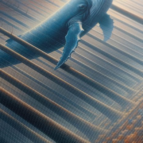 WANDBILD TRAUMSCHWERTWAL ZWISCHEN BAUMSTÄMMEN - WANDBILDER UNTERWASSERWELT - BILDER