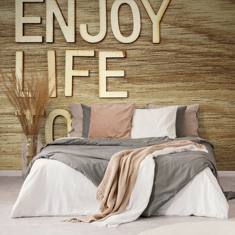 PAPIER PEINT – AVEC CITATION - ENJOY LIFE TODAY - PAPIERS PEINTS - 🔥 VENTE TOTALE