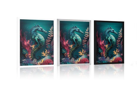 POSTER – CAVALLUCCIO MARINO SURREALISTA - MONDO SOMMERSO - POSTER