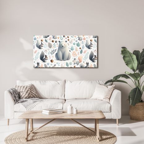 OBRAZ MEDVÍDEK A LESNÍ PŘÁTELÉ - CHILDREN'S PICTURES OF ANIMALS - PICTURES