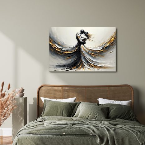 OBRAZ MILUJÍCÍ PÁR V POHYBU - OBRAZY LÁSKA - OBRAZY