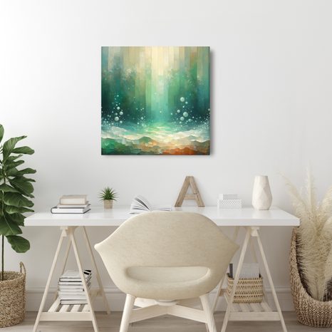 OBRAZ TAJEMNÉ MOŘSKÉ SVĚTLO - OBRAZY ABSTRAKTNÍ TVARY - OBRAZY