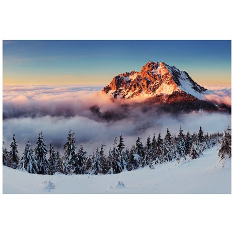 WALL MURAL ROZSUTEC IN A BLANKET OF SNOW - WALLPAPERS NATURE - WALLPAPERS