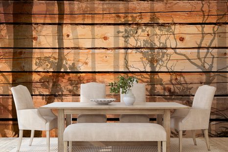 SAMOLEPILNA TAPETA V RETRO SENCI DREVES - 🔥 TOTALNA ODPRODAJA