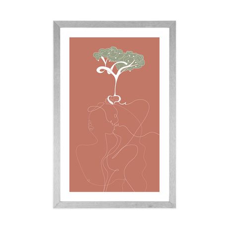 PLAKÁT S PASPARTOU KOŘENY LÁSKY - MOTIVY Z NAŠÍ DÍLNY - PLAKÁTY