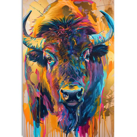 OBRAZ BUVOL S IMITACÍ MALBY - OBRAZY BUVOLI A KRÁVY - OBRAZY
