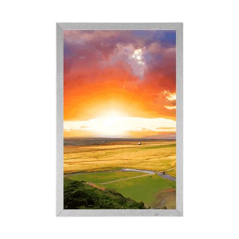 AFFICHE – VUE MAGNIFIQUE EN ISLANDE - NATURE - AFFICHES