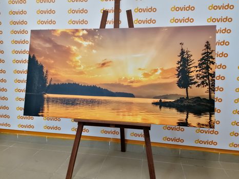 WANDBILD SPIEGELUNG IM BERGSEE - BILDER VON NATUR UND LANDSCHAFT - BILDER