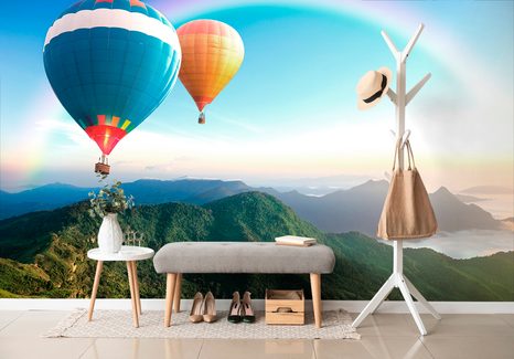 FOTOTAPETA DOBRODRUŽSTVÍ NA BALÓNECH - TAPETY PŘÍRODA - TAPETY