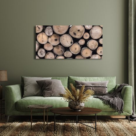 QUADRO SU TELA – STRUTTURA DEI TRONCHI DI LEGNO - QUADRI ALBERI E FOGLIE - STAMPE E QUADRI