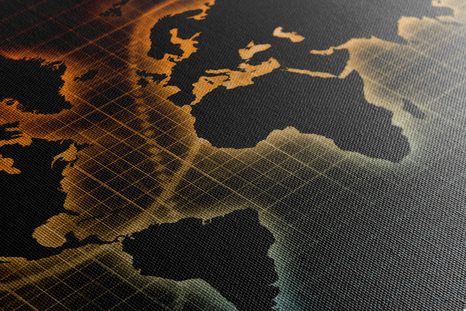 OBRAZ NA KORKU MAPA S ORIGINÁLNÍM POZADÍM - OBRAZY NA KORKU - OBRAZY