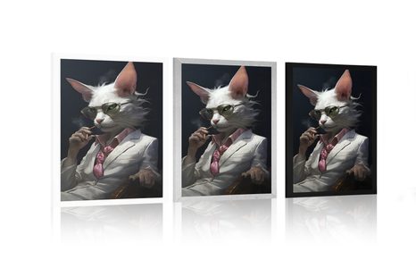 POSTER – GANGSTER ANIMALE GATTO - GANGSTER ANIMALI - POSTER