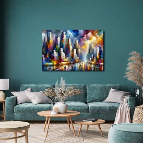 OBRAZ BAREVNÉ MĚSTO - OBRAZY MĚSTA - OBRAZY