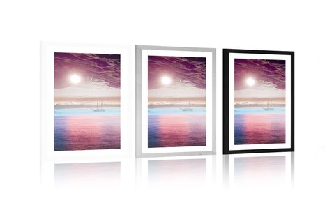 POSTER MIT PASSEPARTOUT MAGISCHE SEEFAHRT - MOTIVE AUS UNSERER WERKSTATT - POSTER