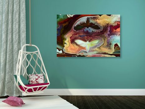 OBRAZ MYSTICKÁ SILUETA - ABSTRAKTNÍ OBRAZY - OBRAZY