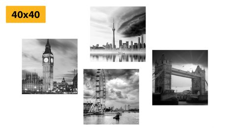 SET OBRAZŮ TEMNOTA NAD MĚSTEM - SESTAVY OBRAZŮ - OBRAZY