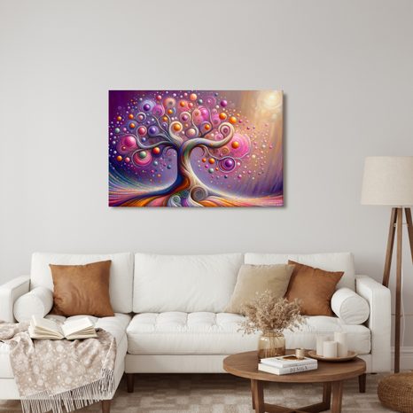 OBRAZ MAGICKÝ STROM ŽIVOTA V BARVÁCH - OBRAZY STROMY ŽIVOTA - OBRAZY